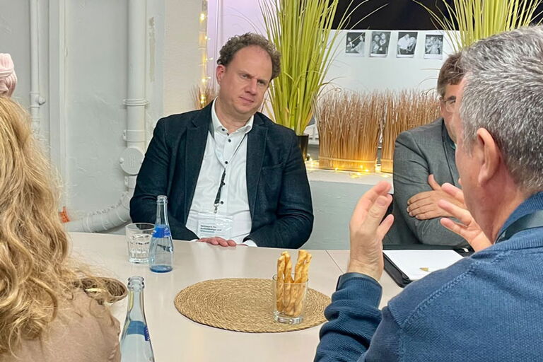 Dr. Matthias Knecht im Gespräch mit BDS Mitgliedern und Gästen
