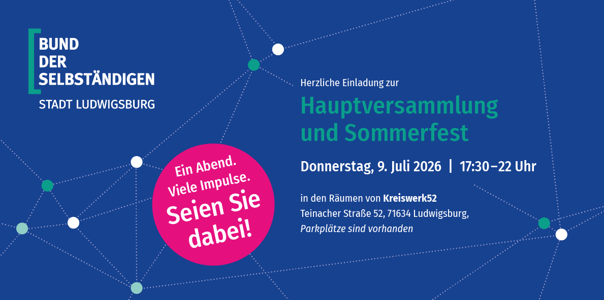Hauptversammlung und Sommerfest 2026 des BDS Ludwigsburg